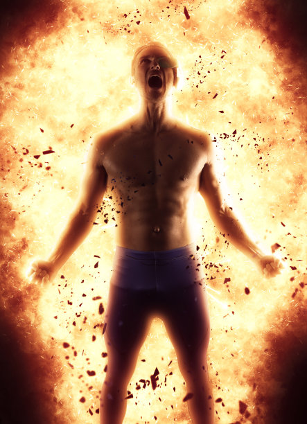 年轻人正在制造能量爆炸图片下载