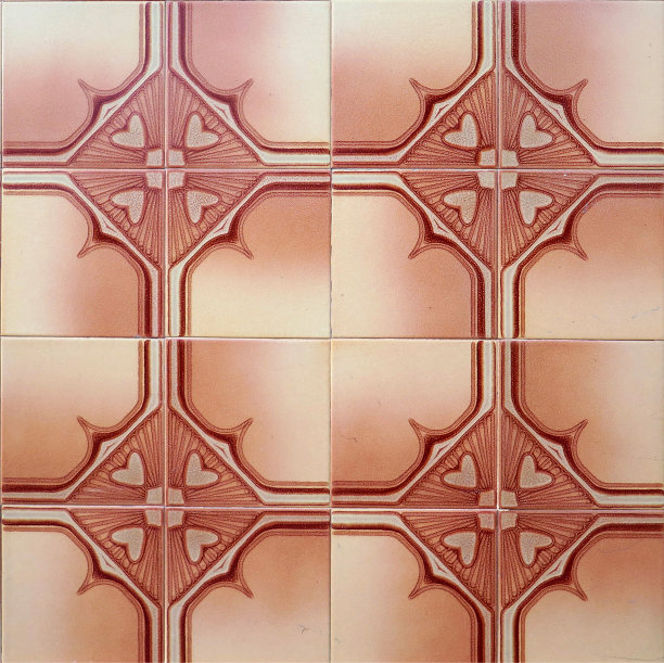 墙上贴着红心瓷砖图片下载