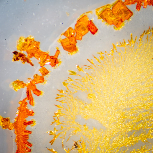 化学材料晶体纹理背景，显微照片。图片下载