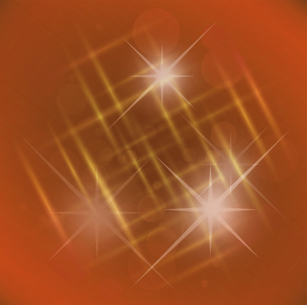 抽象优雅的橙色背景与星星图片下载