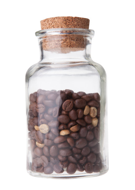 瓶子里的咖啡豆图片下载