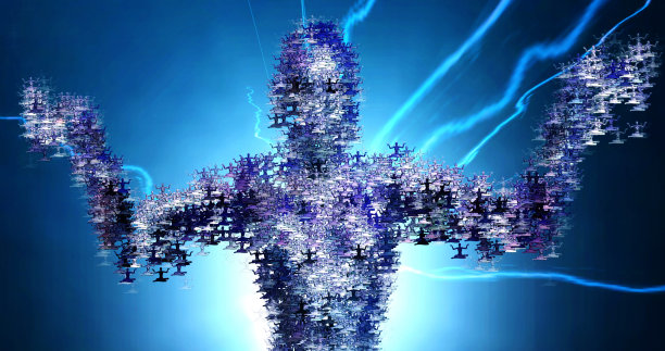 电脑生成的沉思中的女性形象图片下载