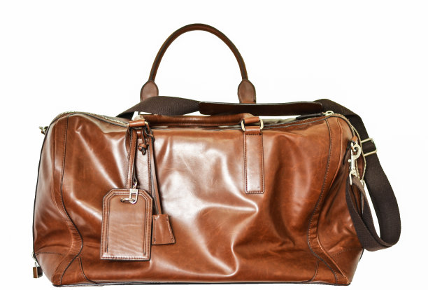 旅行皮包孤立在白色图片下载