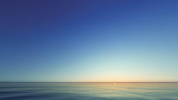 矢量美丽的日落在海边图片下载