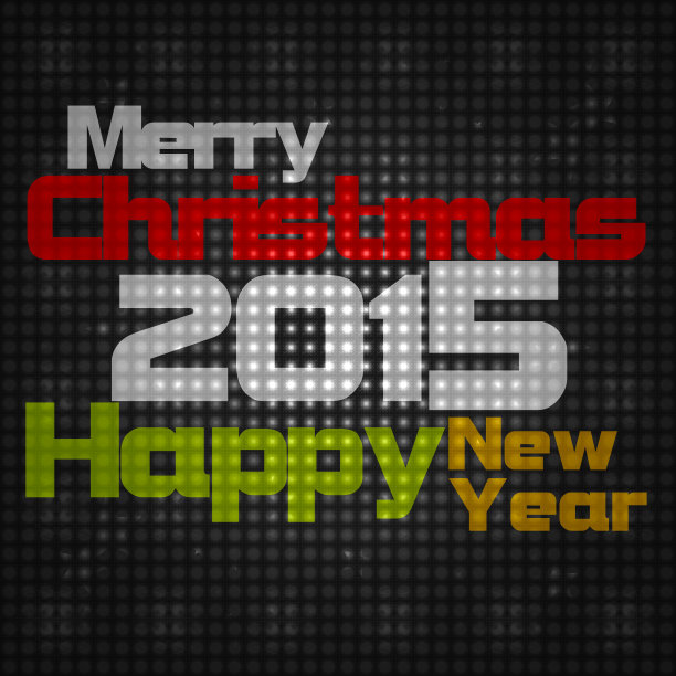 圣诞快乐，新年快乐2015创意设计图片下载