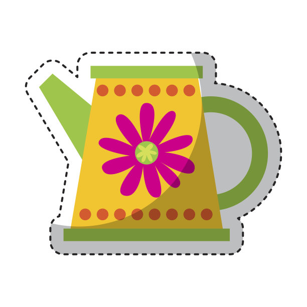 可爱的洒水花园图标图片下载