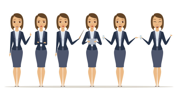 商务女人姿势合集图片下载