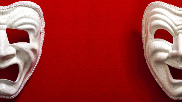 喜剧和悲剧戏剧面具图片下载