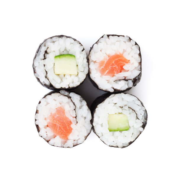 三文鱼和黄瓜寿司图片下载