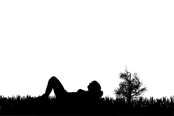 一个女人的矢量剪影。图片下载