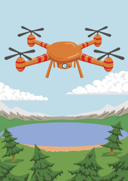 飞行轴飞行器在户外图片下载