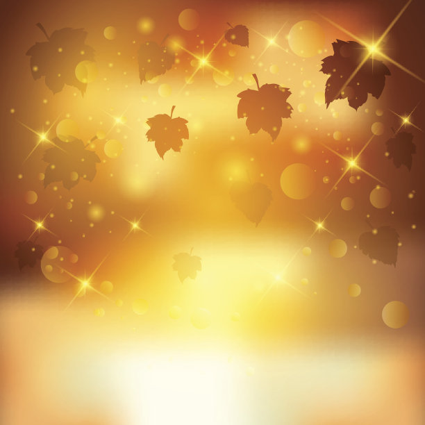 秋天的抽象背景。矢量图图片下载