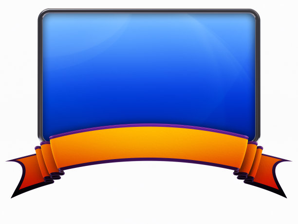 带丝带的空板图片下载