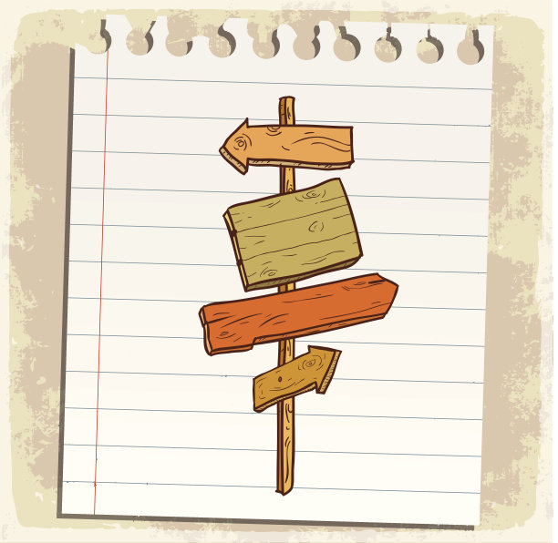 指示牌，纸张图片下载