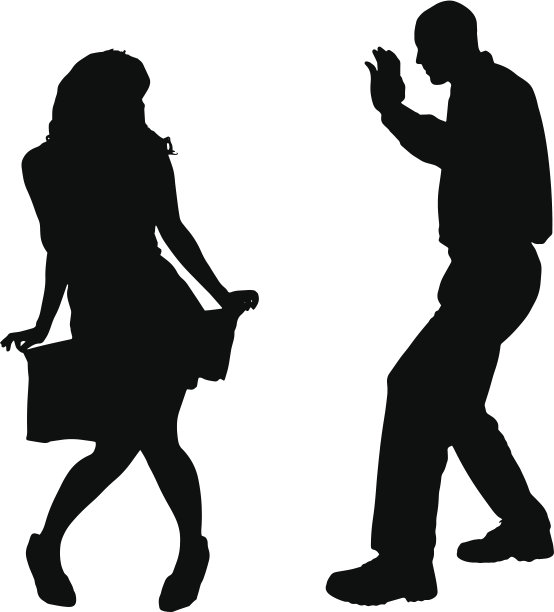 矢量剪影的人。图片下载