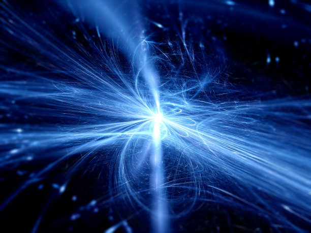 太空中的蓝色辉光图片下载