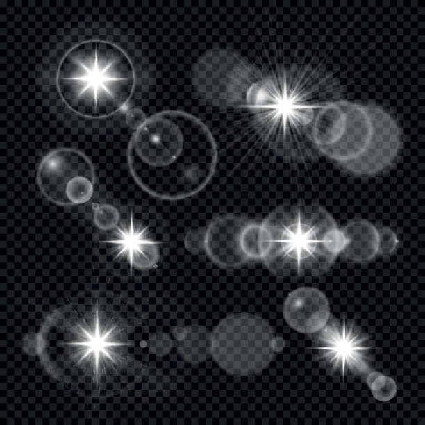 镜头光晕阳光矢量效果设置图片下载