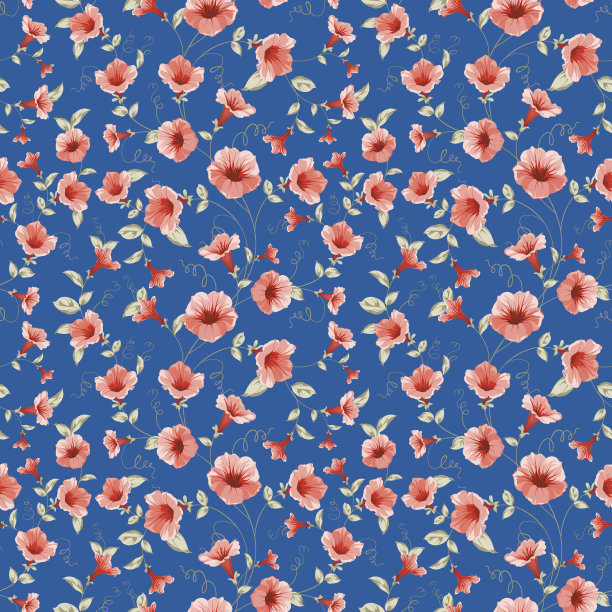 旋花类无缝模式图片下载