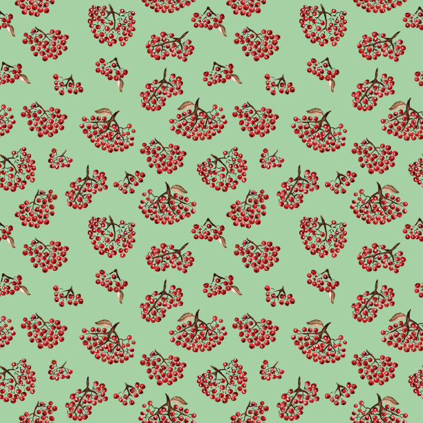 无缝模式与花楸图片下载