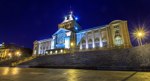 晚上的国家博物馆图片下载