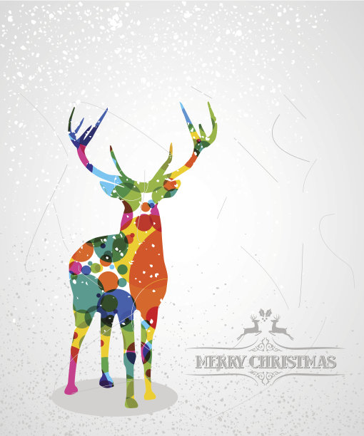 圣诞时装驯鹿图片下载