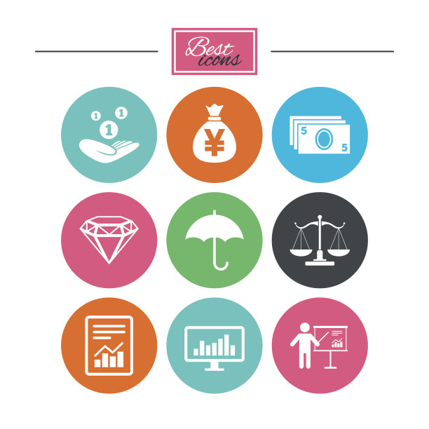 金钱、现金和金融图标。储蓄的迹象。图片下载