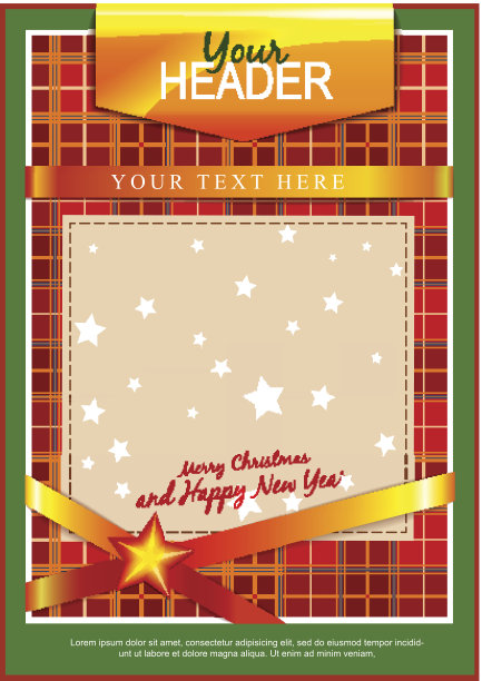 圣诞贺卡模板图片下载