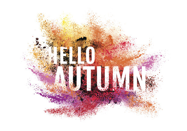 秋色飞扬，矢量背景图片下载