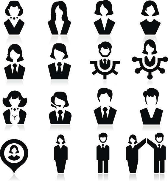 商人和女商人的标志图片下载