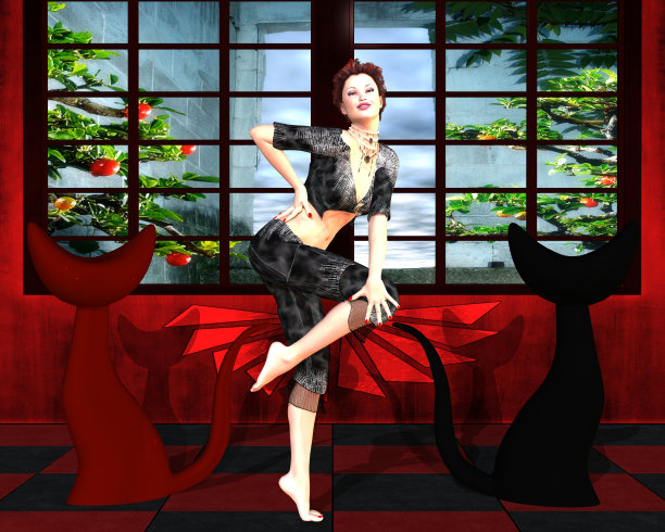 夏日的女孩图片下载