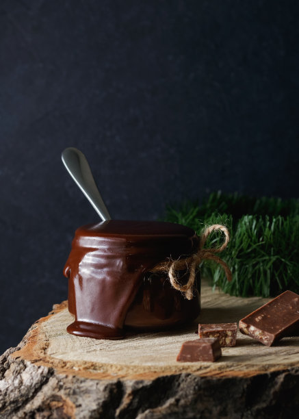 热巧克力的特写图片下载