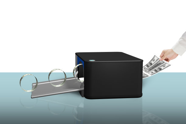 3D打印机概念打印钱图片下载