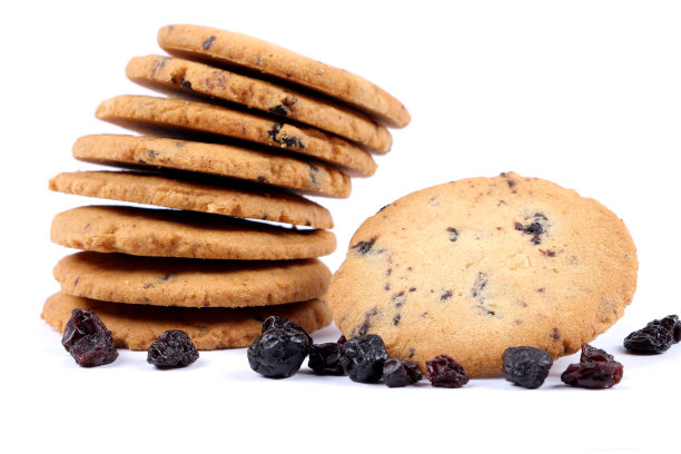 蓝莓饼干配蓝莓，浆果饼干，饼干图片下载