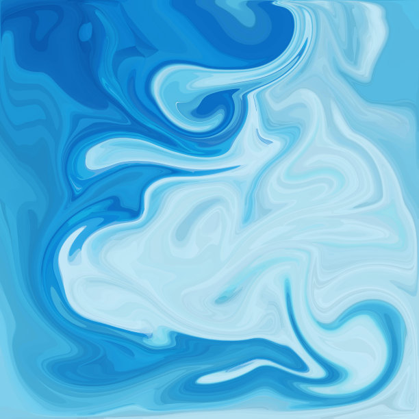 蓝色数字丙烯酸颜色漩涡或类似的大理石扭曲图片下载