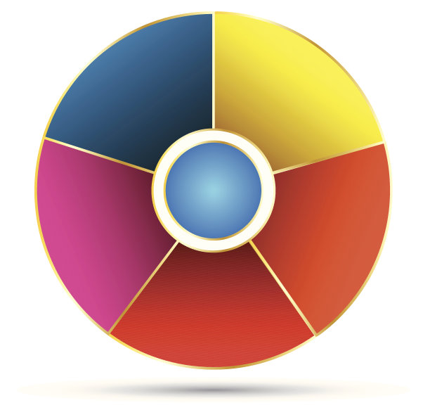 圆饼图的颜色图片下载