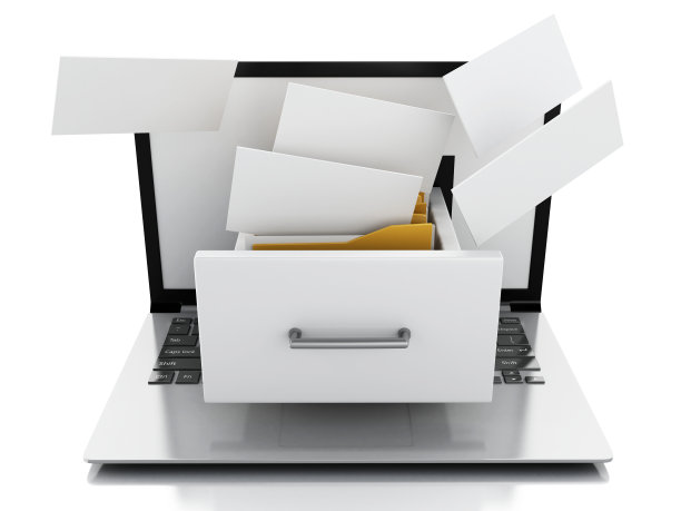 数据存储。笔记本电脑和文件3d图片下载