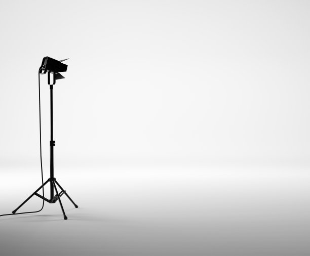 带设备的白色工作室图片下载