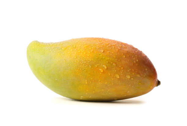 白色背景上的芒果图片下载