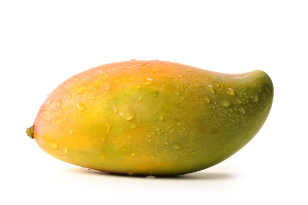 白色背景上的芒果图片下载