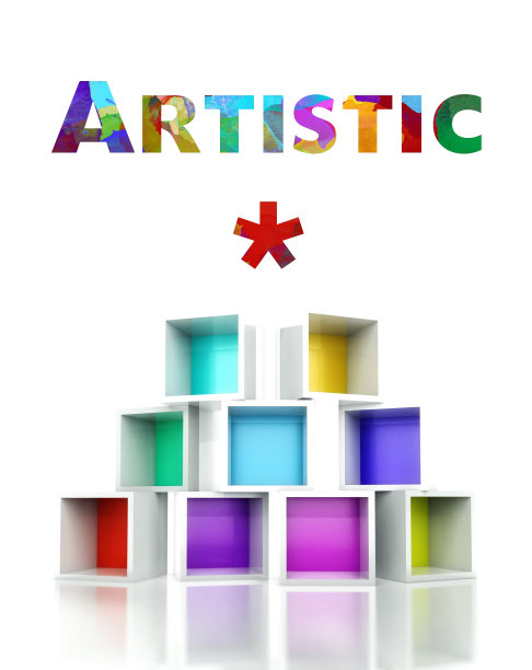 意境丰富多彩的3d设计插画图片下载