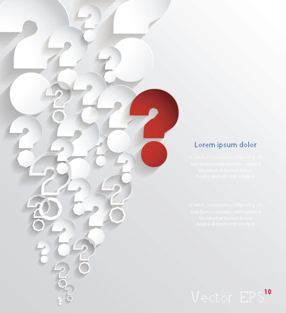 3d问号背景。素材图片