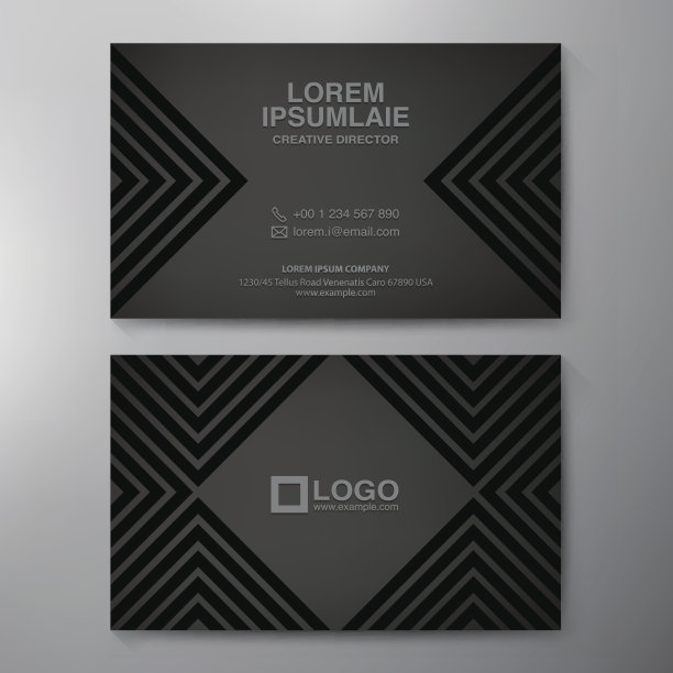 现代名片设计模板图片下载