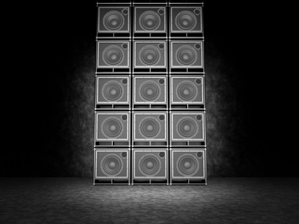 满墙的吉他音箱图片下载