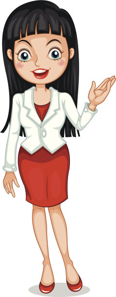 穿着白色西装的漂亮商业偶像图片下载