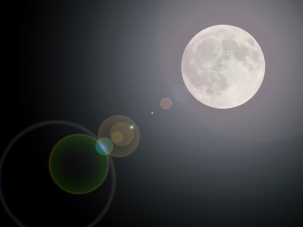 闪亮的满月背景图片下载