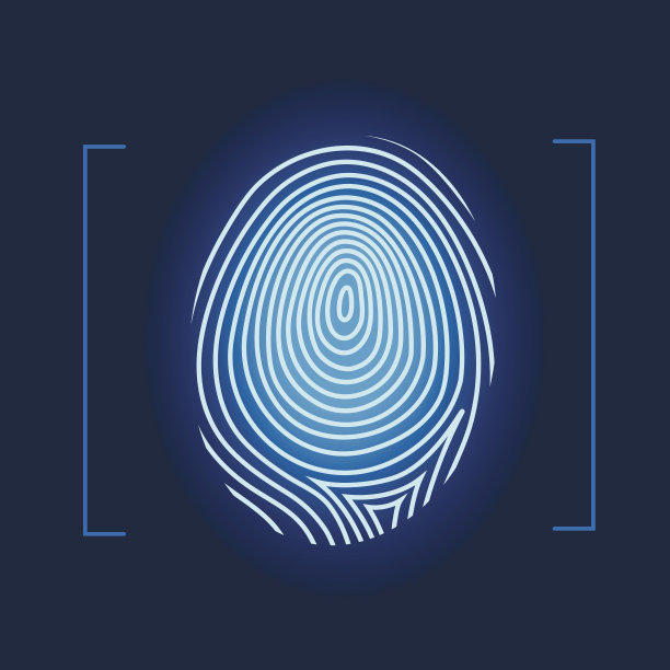 指纹向量图片下载