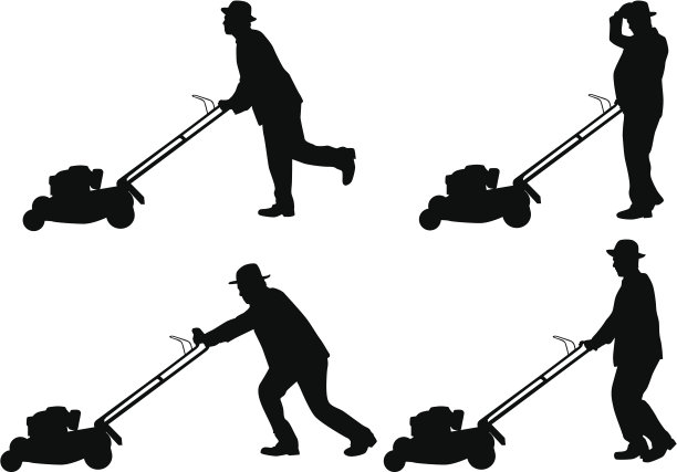 人修剪草坪图片下载