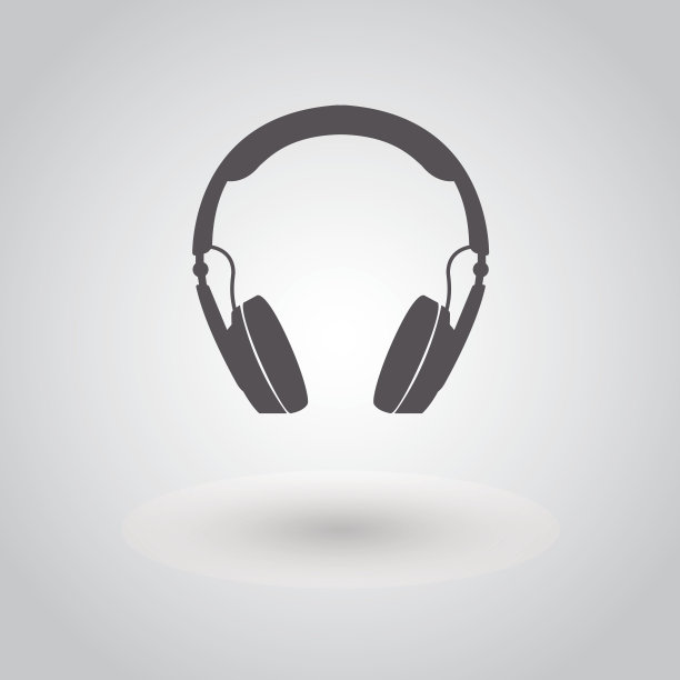 现代耳机图标。图片下载