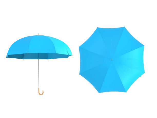 蓝色的伞图片下载