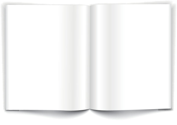 杂志打开模板图片下载